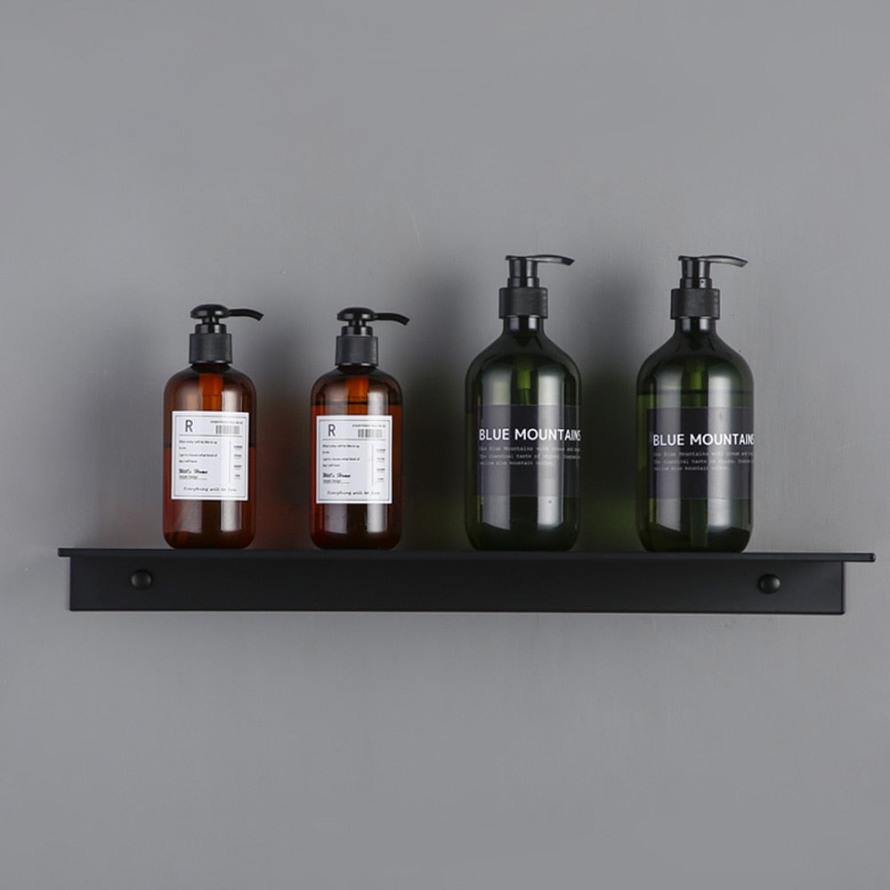 Matt Black Wall Shelf Bathroom Shelves Bathroom Accessories
