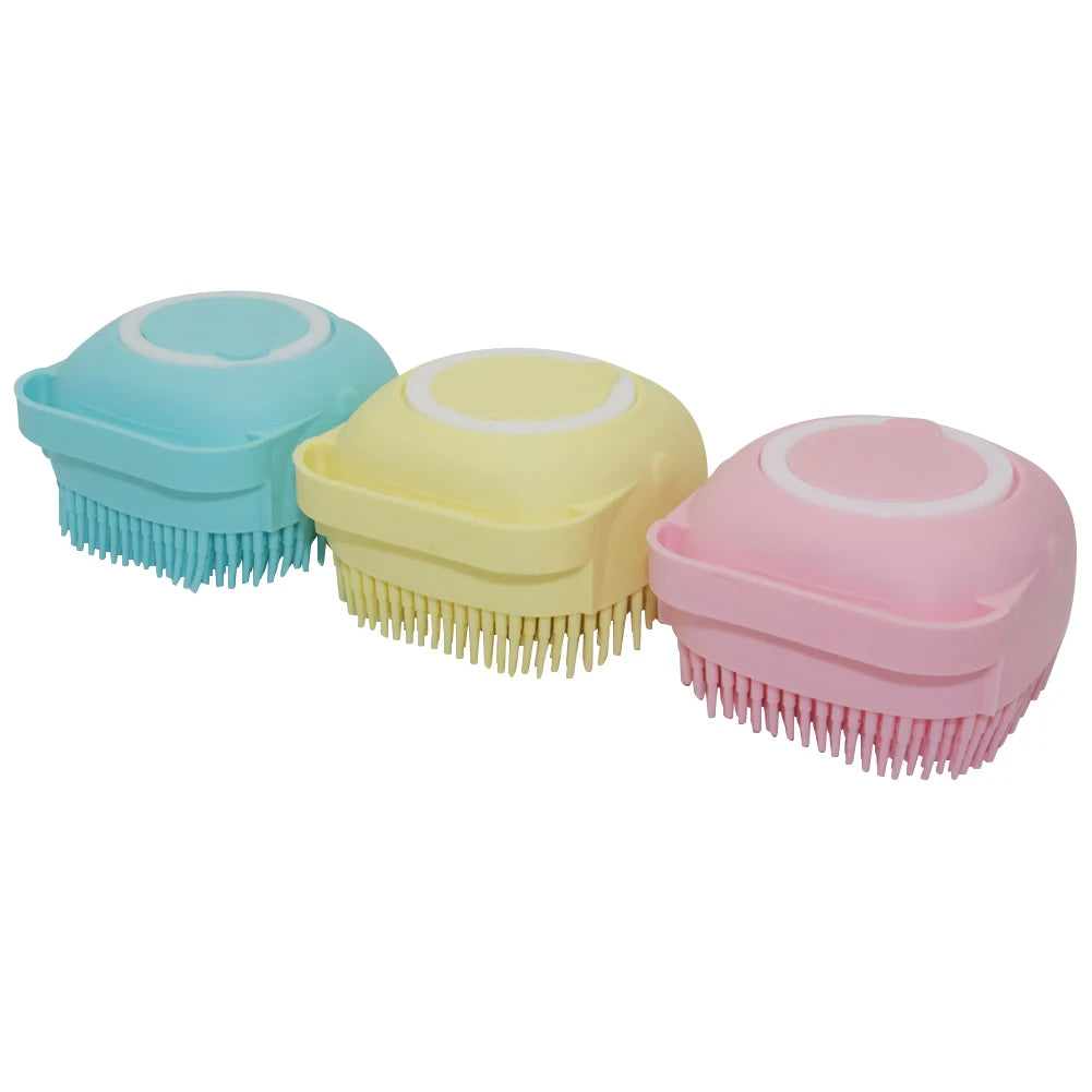 Bathroom Bath Massage Gloves Brush Soft Safety Silicone Pet Accessories - shoplunaa.co