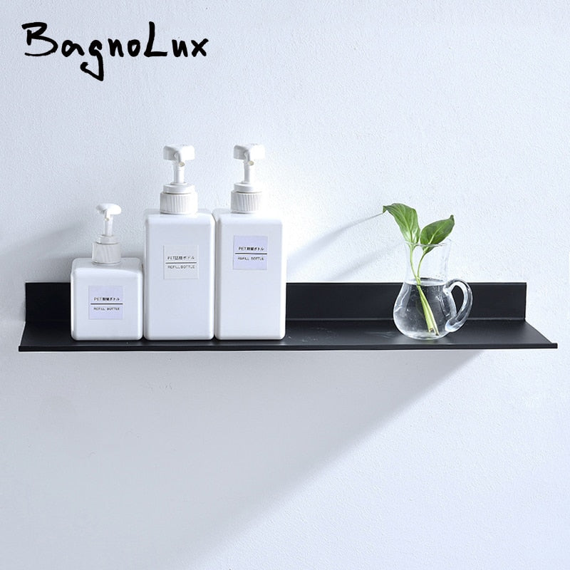 Matt Black Wall Shelf Bathroom Shelves Bathroom Accessories