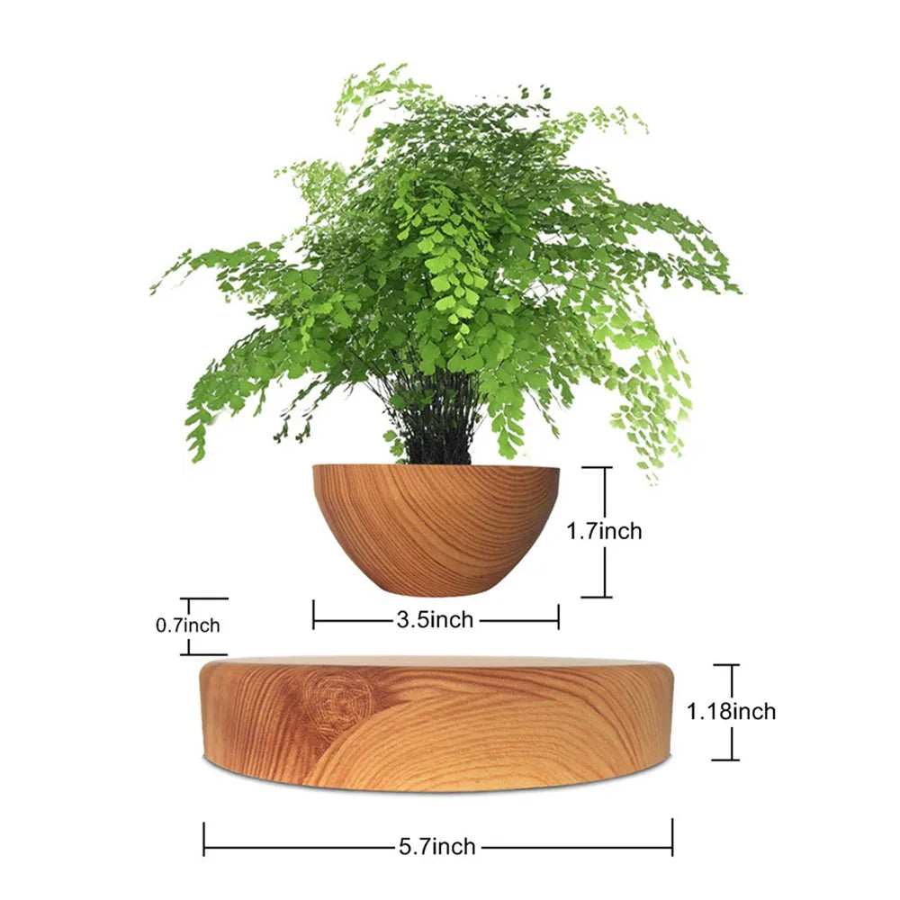 Levitating Air Bonsai Pot planters Magnetic Suspension Floating Pot Potted Plant Home Without Plants