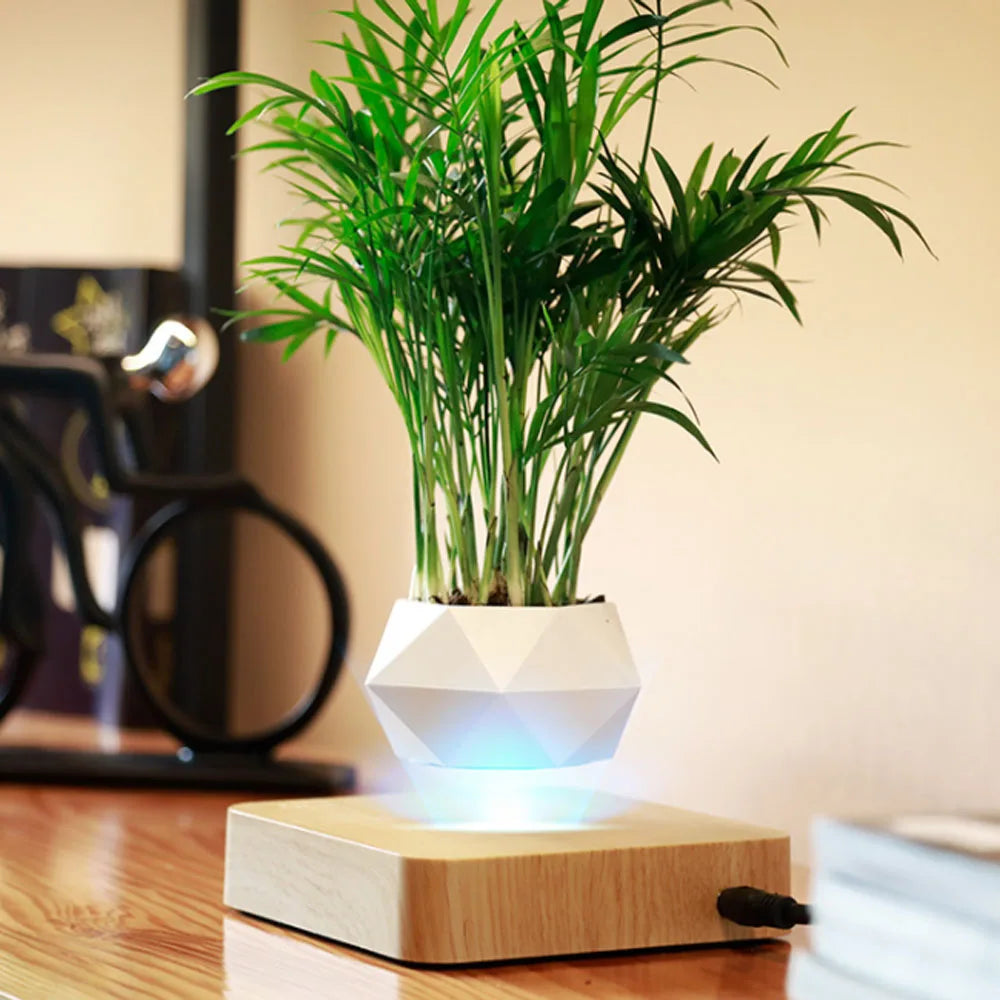 Levitating Air Bonsai Pot planters Magnetic Suspension Floating Pot Potted Plant Home Without Plants