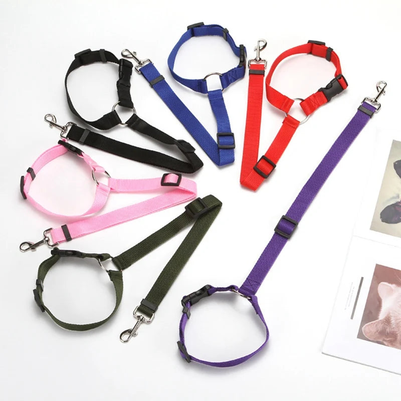 Pet Car Seat Leash Backseat Safety Belt Adjustable Dogs Harness Collar Pet Accessories
