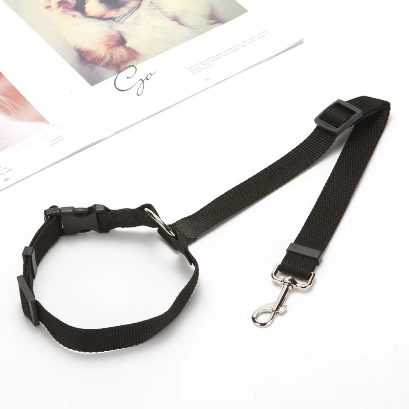 Pet Car Seat Leash Backseat Safety Belt Adjustable Dogs Harness Collar Pet Accessories