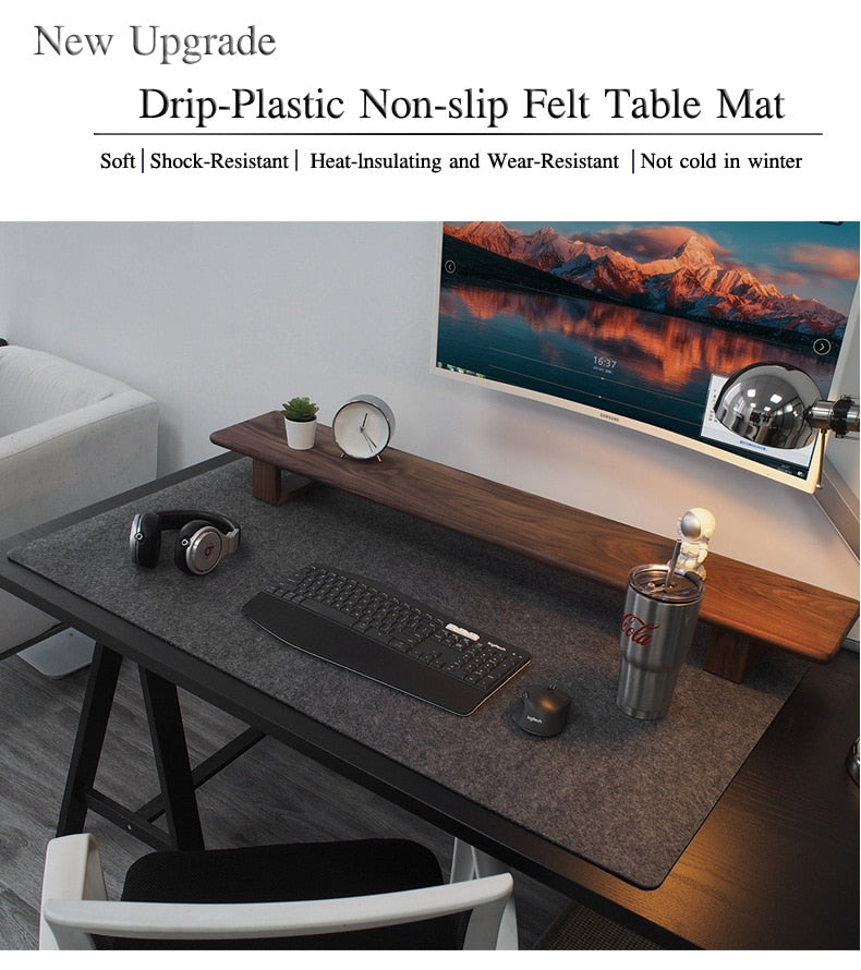 Desk Mat Table Keyboard Wool Felt Laptop Desk Non-slip deskpad Mousepad