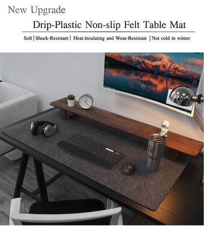 Desk Mat Table Keyboard Wool Felt Laptop Desk Non-slip deskpad Mousepad