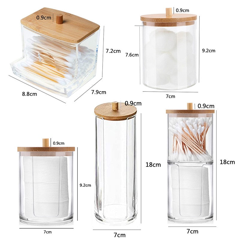 Makeup Cotton Pad Organizer Storage Boxs - shoplunaa.co