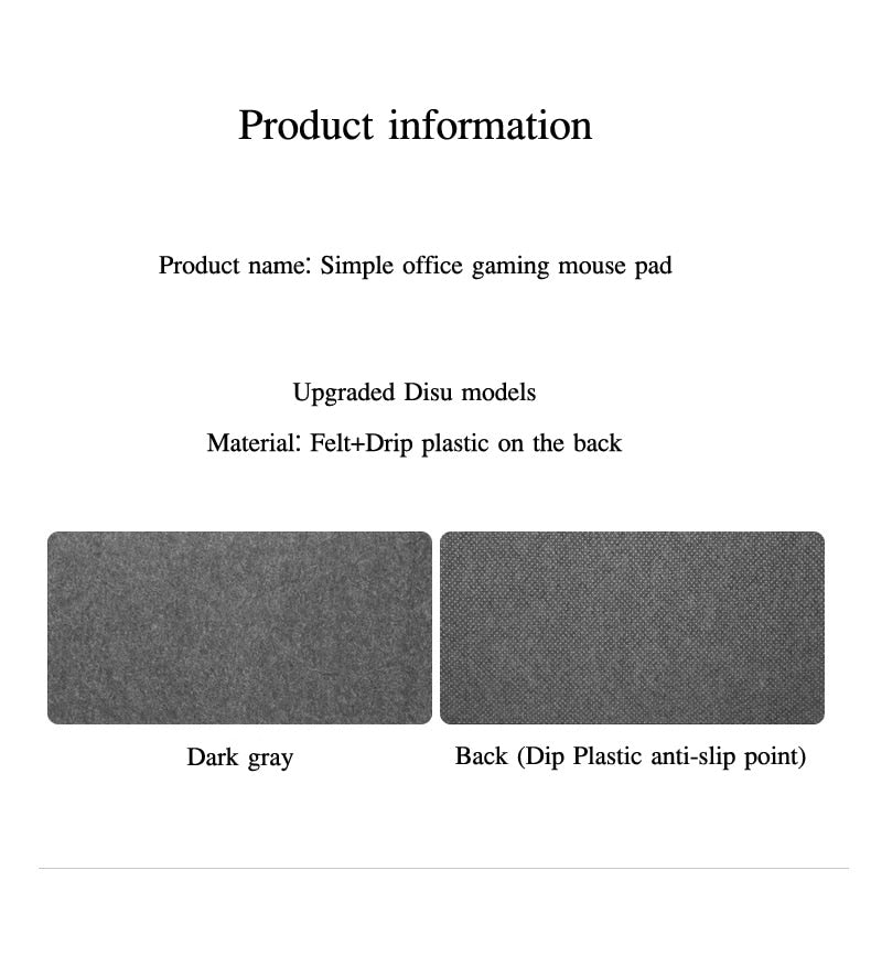 Desk Mat Table Keyboard Wool Felt Laptop Desk Non-slip deskpad Mousepad
