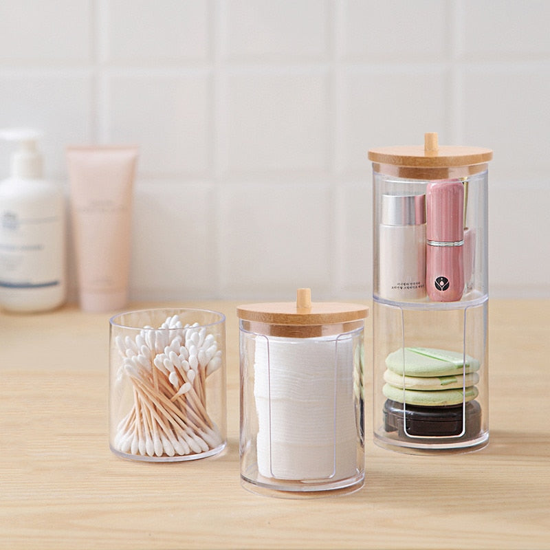Makeup Cotton Pad Organizer Storage Boxs - shoplunaa.co