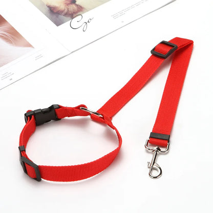 Pet Car Seat Leash Backseat Safety Belt Adjustable Dogs Harness Collar Pet Accessories