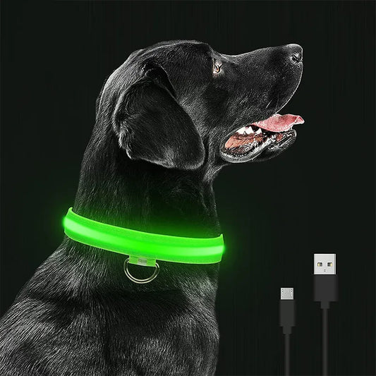 Adjustable Dog Night Light Collar for Pets - shoplunaa.co