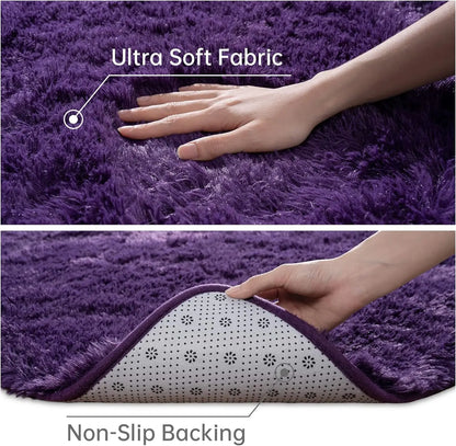 Noahas Fluffy Rugs for Bedroom Fuzzy Area Rugs for Living Room Soft Kids Carpet Non Slip Rugs for Hardwood Floors Room Decor