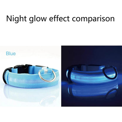 Adjustable Dog Night Light Collar for Pets - shoplunaa.co