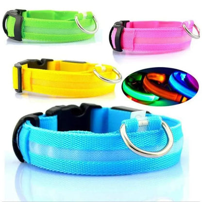 Adjustable Dog Night Light Collar for Pets - shoplunaa.co