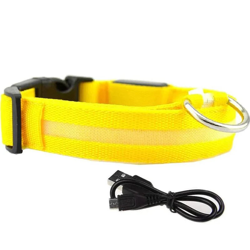 Adjustable Dog Night Light Collar for Pets - shoplunaa.co