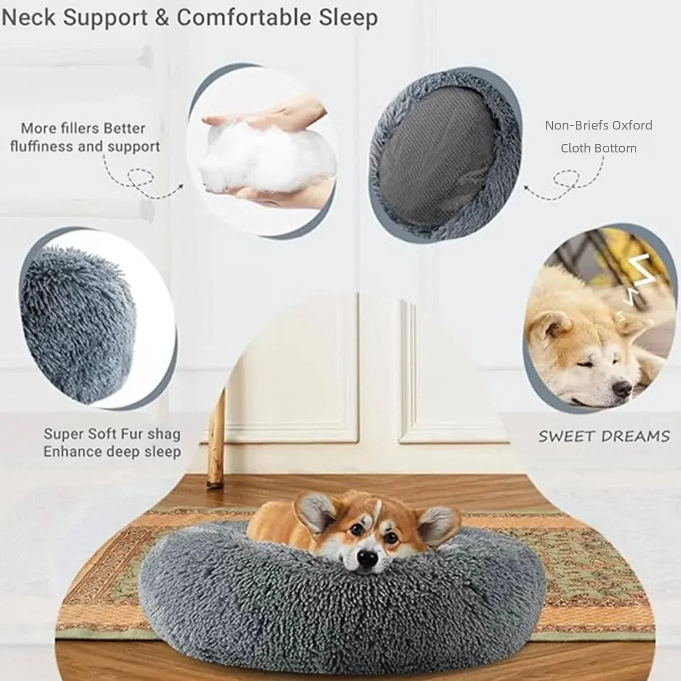 Round Pet Bed pets