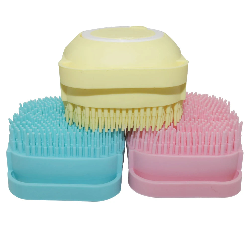 Bathroom Bath Massage Gloves Brush Soft Safety Silicone Pet Accessories - shoplunaa.co