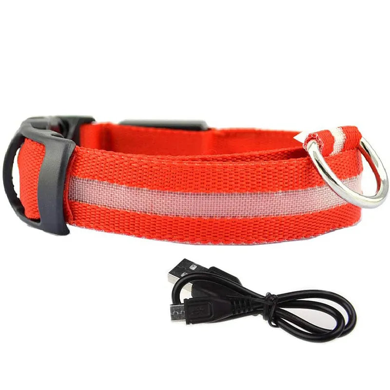 Adjustable Dog Night Light Collar for Pets - shoplunaa.co