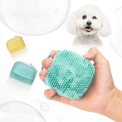 Bathroom Bath Massage Gloves Brush Soft Safety Silicone Pet Accessories - shoplunaa.co