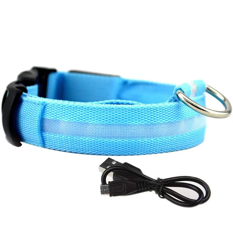 Adjustable Dog Night Light Collar for Pets - shoplunaa.co