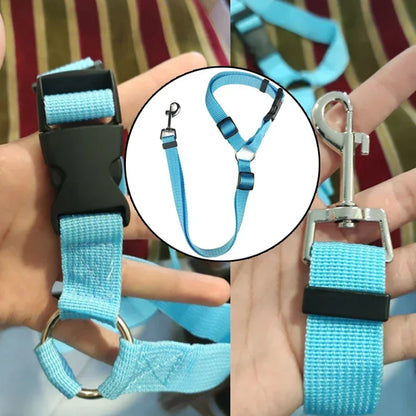 Pet Car Seat Leash Backseat Safety Belt Adjustable Dogs Harness Collar Pet Accessories