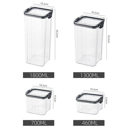 Sets Stackable Kitchen Sealed Jar Plastic Food Storage Box